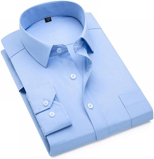 Sky blue plain Classic Fit Shirt